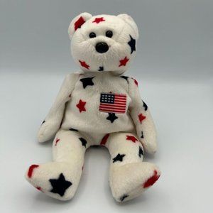 Ty Beanie Babies Collection "Glory" Bear 1998 Stuffed Animal Plush